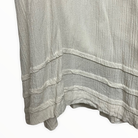 Billabong Ivory Embroidered Cotton Strappy Mini Sundress Medium - Picture 7 of 9